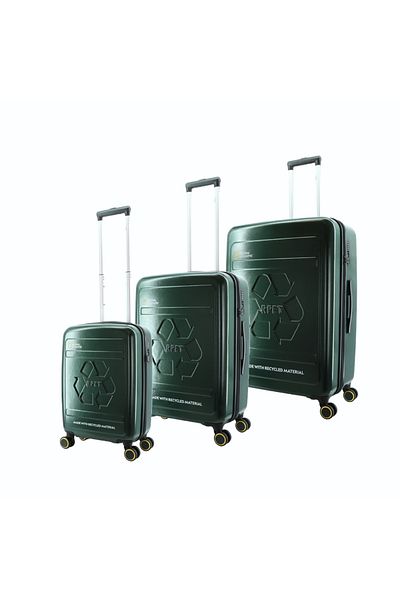 NATIONAL GEOGRAPHIC RPET Balance Luggage Set 3 pcs, Green