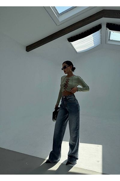 Gallogi Baggy Cut Regular Waist Jeans