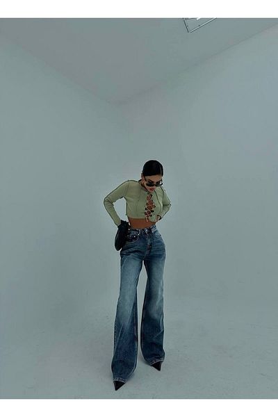 Gallogi Baggy Cut Regular Waist Jeans