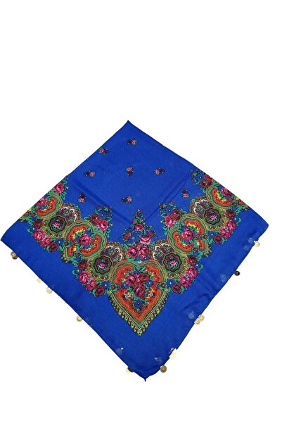 Doğanmanifatura Kenarı Çeyrekli Kare Hamavi Şal (90 × 90)