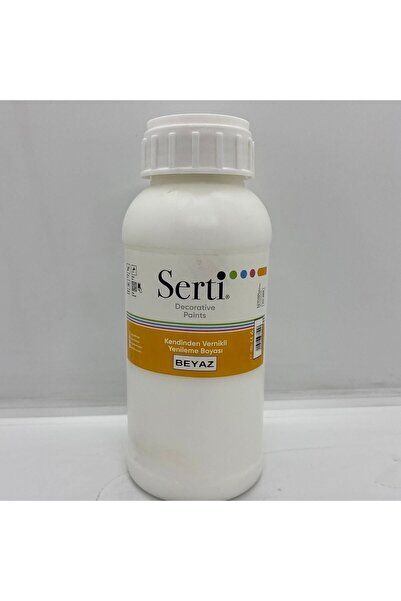 Serti Hobby Paint Serti Kendinden Vernikli Yenileme Boyası Beyaz 500 ml