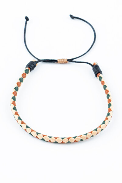 June Jewelry Unisex Makrome Boyu Ayarlanabilir  İp Bileklilk 003