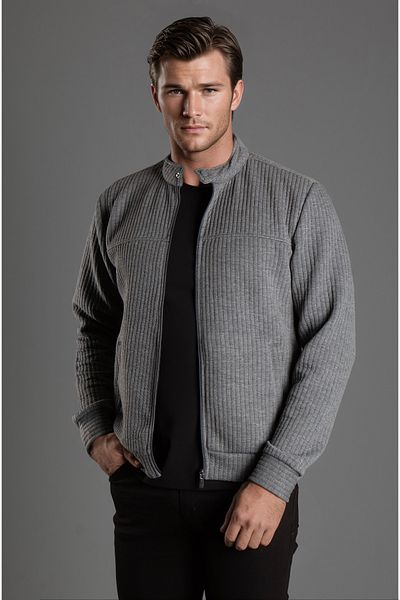 ZEKİ ÖZER Ανδρική ζακέτα Anthracite Fittli