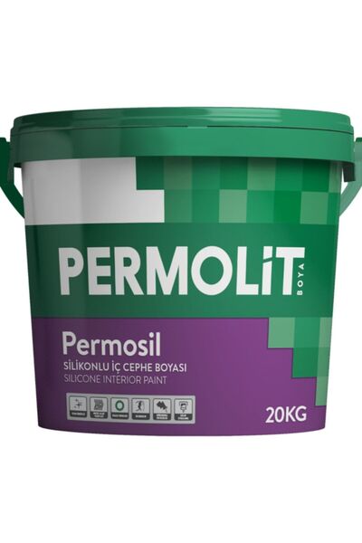 Permolit Permosil Silikonlu Iç Cephe Boyası - 20 Kg - 1115 Buz Mavisi
