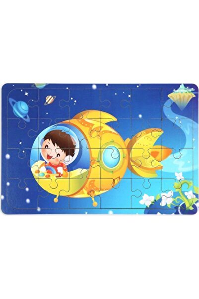 TURKAFONE 1 Adet Ahşap Puzzle Yapboz