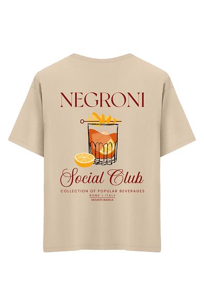 Mounte Bianca Unisex Negroni - Μπλουζάκι Oversize