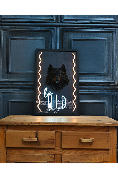 Neon Be Wild 3D Dekoratif Neon Tablo