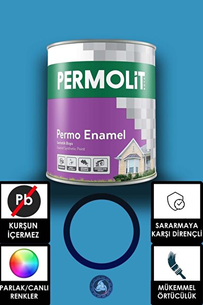 Permolit Permo Enamel Sentetik Yağlı Boya -alüminyum-ahşap-demir-metal- 0,75 ...