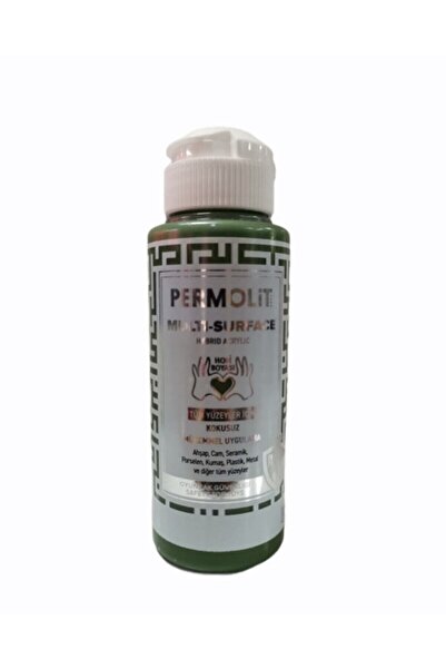 Permolit Yosun Rengi Hobi Boyası Multı-surface Akrilik Boya Tüm Yüzeyler Için...