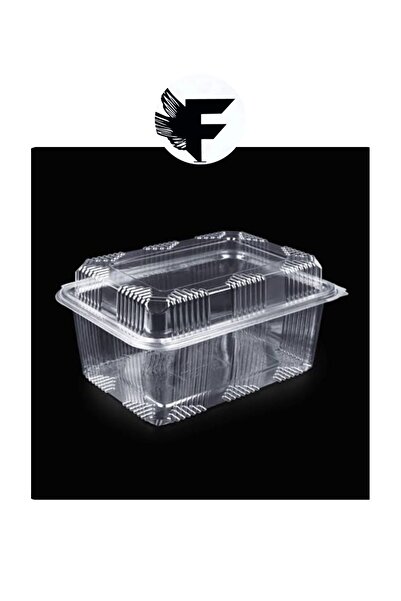 FİGANLAR Plastic Storage Container Curved High Lid 2000Gr Leakproof Bowl with Lid 10 Pieces