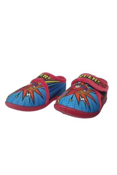 GEZER Boy's Red Superhero Slippers - Ultra Light, Figured, School and Nursery Product Gzerr54079