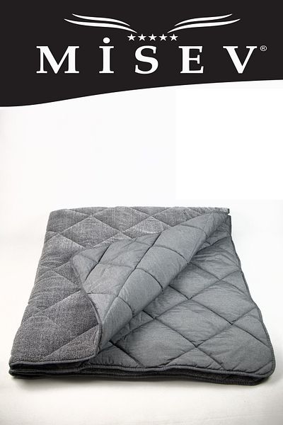 Misev Gray Welsoft Single Quilt