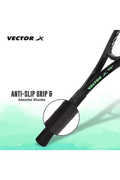 Vector X Adult Leisure Tennis Racket 26" Super Lightweight for Students Training Tennis