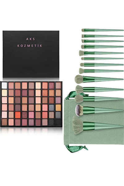 aks kozmetik 54 Lü Far + 13'LU FİX Fırça Seti