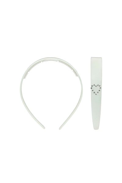 Roberta Lorenz Water Green Acetate Crown - Crystal Stone Detailed