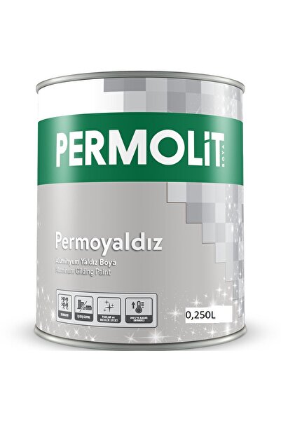 Permolit ALÜMİNYUM YALDIZ BOYA 0,250ML (SOBA,EGZOZ,BACA) 300 DERECE DAYANIKLI