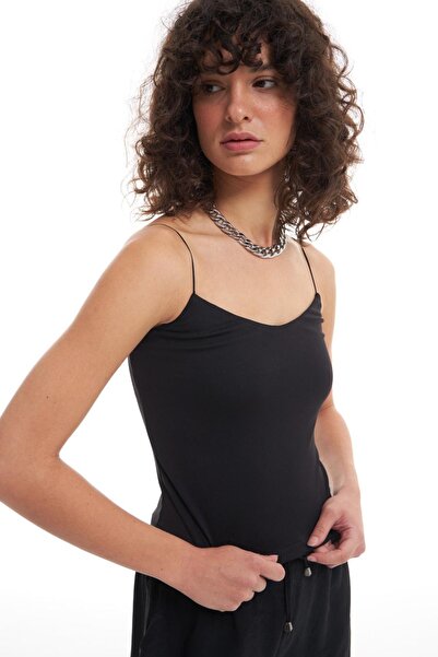 Quzu Спортивний топ на бретельках, чорний