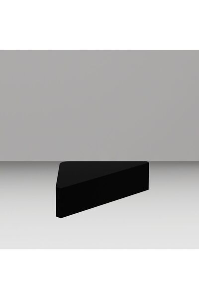 DEMONTE DECOR Üçgen 3 Delikli Puf Ayakkabılık Mobilya Ayağı 4 Adet Siyah