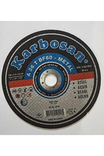KARBOSAN 180x3x22 Metal Kesme Taşı