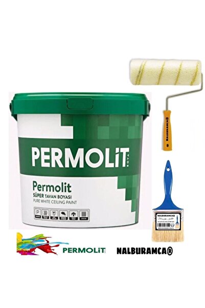 Permolit Süper Tavan Boyası 17,5 Kg Rulo Ve Fırça Hediyeli