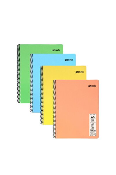 Genel Markalar Flex Neon A5 (KÜÇÜK BOY) Defter 80 Yaprak 2 Kareli 2 Çizgili Defter Seti