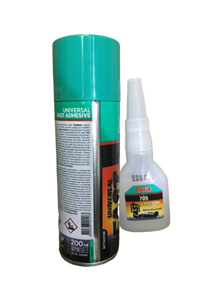 Akfix 705 Mdf Kit Hızlı Yapıştırıcı 200ml+50gr