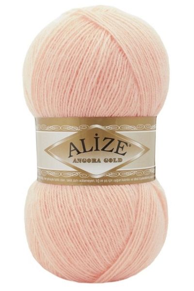 Alize Angora Gold 840 Pastel Apricot Color Hand Knitting Thread - 1 Piece