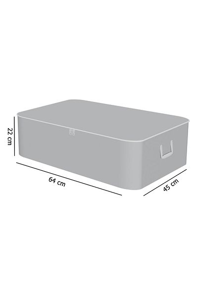 Spartek home textile Gray Luxury Storage Bag - 65 X 45 X 22 cm Dimensions - 7 Units
