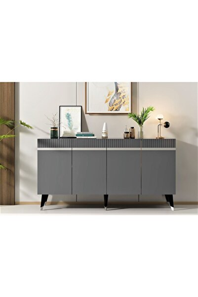 DEMONTE DECOR DEFFNE KONSOL ANTRASİT-GÜMÜŞ