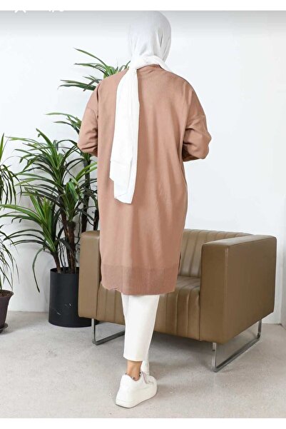 Sfg Life Moda Γυναικεία φούστα με λαιμόκοψη ποδηλατικού τύπου με σχισμή, κομψή, μερσεριζέ, χαλαρή πλεκτή τουνίκ