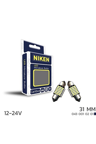 Niken Led Ampul Sofit Canbus Led 31Mm 12-24V