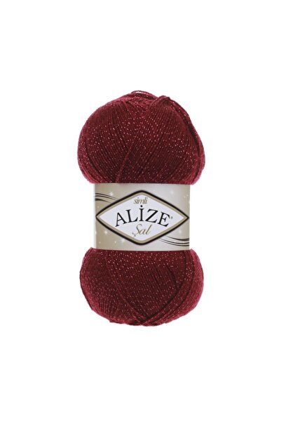 Alize Şal Sim El Örgü Ipi Bordo 057 . "tek Adet Fiyatıdır."