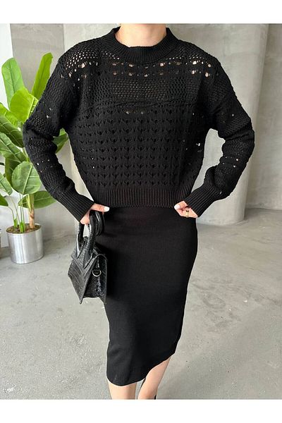 veira Knitwear Dress and Sweater Set