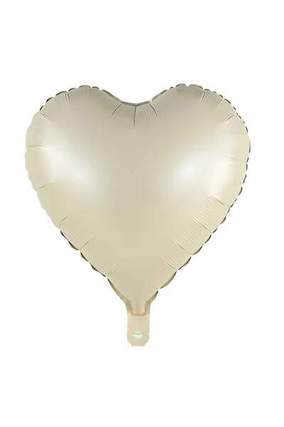 turkuaz parti 45cm Cream Heart Follyo Balloon