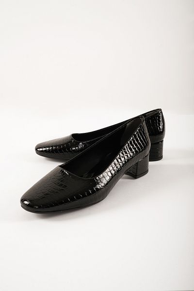 Eray Pantofi de damă clasici cu tocuri strălucitoare - design casual imprimat