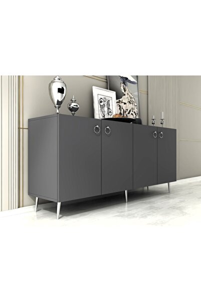 DEMONTE DECOR DROP KONSOL ANTRASİT-GÜMÜŞ