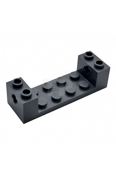 LEGO Accessory MOC Brick 2 x 6 Axle Hole Wheel Axle Dark Grey Brick 2 pieces to send