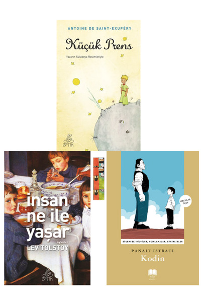 Timaş Çocuk 4.5.6 sınıf için-Küçük Prens,İnsan Ne İle Yaşar,Kodin 3 kitap
