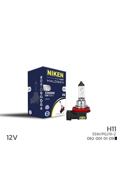 Niken 12V H11 55W Halojen Ampul PGJ19-2