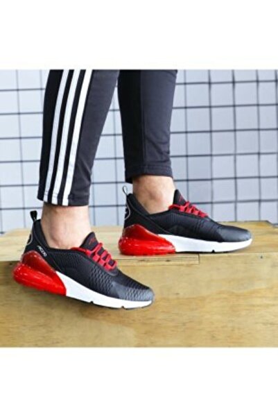 MAC MERO Μαύρο και κόκκινο Air Mesh Sneaker - Καθημερινά αθλητικά παπούτσια για περπάτημα