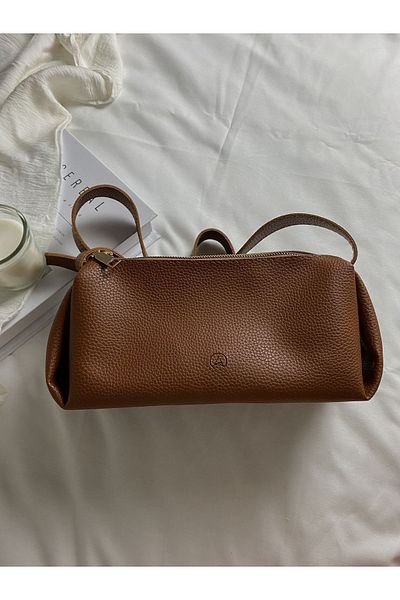ELFCO Geantă de damă Nicole cu curea cu design bronzat