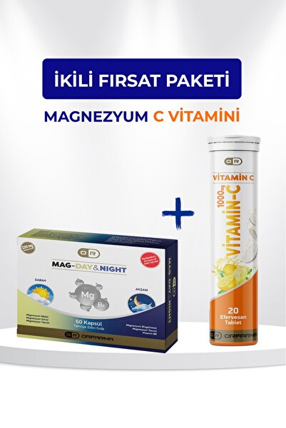 Magnezyum Day-Night&C Vitamini Avantaj Paketi