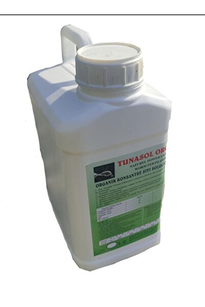 tunasol organik 5 Lt Organik Konsantre Sıvı Solucan Gübresi