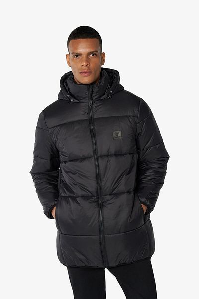 hummel Ανδρικό μαύρο παλτό Hml Morton Zip - 940208 -2001