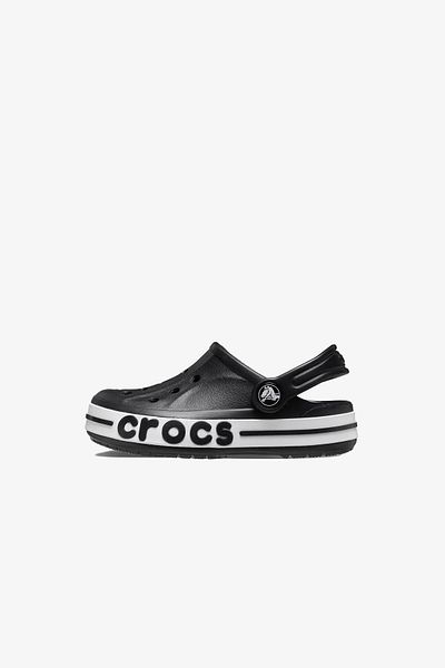Crocs Black Bayaband Clog K Kids Slippers -207019-001