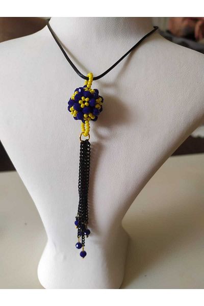 Sam Car Cevşeni - Fan Colors / Handmade Crystal Bead Knitted