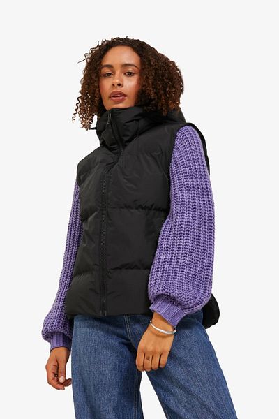 JJXX Vestă neagră pentru femei Jxmısty12236526-negru