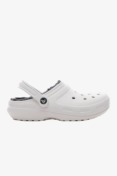 Crocs Παντόφλες Unisex Λευκές Κλασικές Φόδρα -203591-10μ