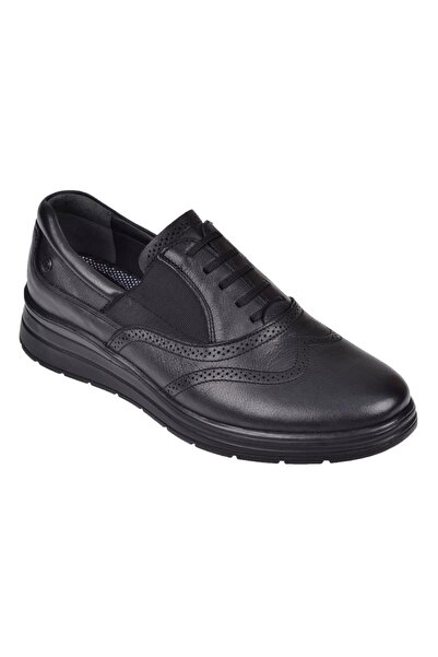 Forelli For-Carla Black Genuine Leather Comfort Women's Shoes