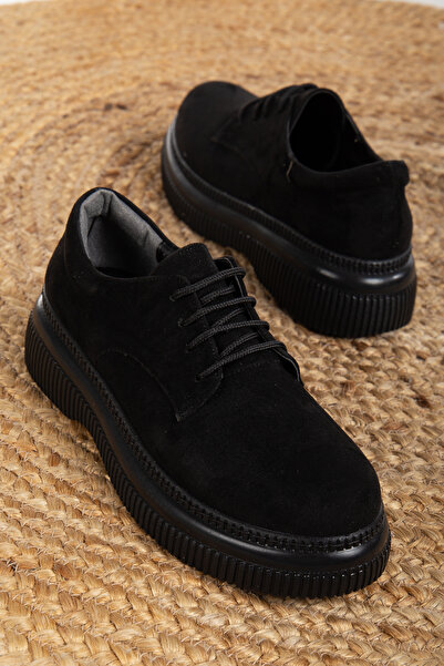 Mc vay Shoes Fekete velúr női alkalmi cipő - Fars csipke részletekkel